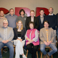 hintere Reihe, von links: Manuel Reuter, Oliver Köhler, Marc Leprich, Markus Reuter, Micheal Kuch, Fabian Neidlein, Maximilian Maier, Johannes Kohr, Hans Zink und Sascha Meichsner vordere Reihe, von links: Thomas Bausch, Anna Hofmann, Margit Kuch und Clau